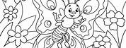 Printable Animal Coloring Pages Butterfly