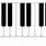Printable Blank Piano Keyboard
