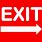 Printable Exit Signs with Arrows