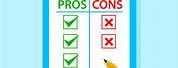 Pros and Cons List Clip Art