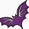 Purple Bat Cartoon
