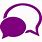 Purple Chat Icon