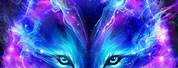 Purple Emo Galaxy Wallpaper Wolf