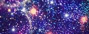 Purple Galaxy Glitter Background