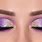 Purple Glitter Eye Makeup