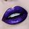 Purple Glitter Lips