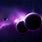 Purple Planets Space Galaxy