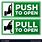 Push Open Door Sign