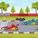 Racing Car Track Cartoon