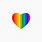 Rainbow Heart Logo