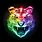 Rainbow Neon Tiger