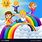Rainbow People Cartoon