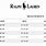 Ralph Lauren Men's Size Chart
