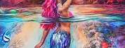 Realistic Mermaid Painting