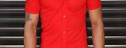 Red Button Shirt