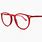 Red Designer Eyeglass Frames