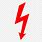 Red Lightning Symbol