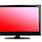 Red TV Screen
