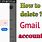 Remove Gmail Account