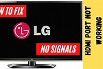 Repair No Signal LG TV