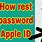 Reset Apple ID Password On iPhone