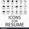 Resume with Icons