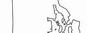 Rhode Island Blank Map with Capital