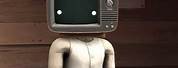 Robot with a TV for a Head