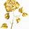 Rose Gold Flowers Transparent