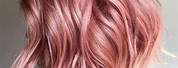 Rose Gold Hair Dyed Tips