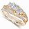 Round Diamond Wedding Ring Sets