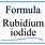 Rubidium Iodide