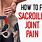 Sacroiliac Joint Pain Relief