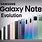 Samsung Note Evolution