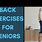 Senior Lower Back Exercises