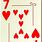 Seven of Hearts Card