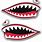 Shark Teeth Stickers