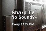Sharp AQUOS TV Audio Problems