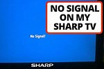Sharp TV No Signal