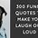 Silly Quotes to Make You Laugh