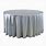 Silver Round Tablecloth