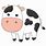 Simple Cartoon Cow