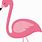 Simple Cartoon Flamingo