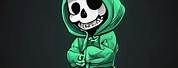 Skeleton Wearing a Hoodie