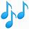 Small Music Notes Emoji