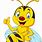 Smiling Bee Cartoon