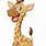 Smiling Giraffe Cartoon