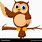 Smiling Owl Cartoon