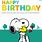 Snoopy Happy Birthday Friend