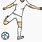 Soccer Player Kicking Ball Drawing